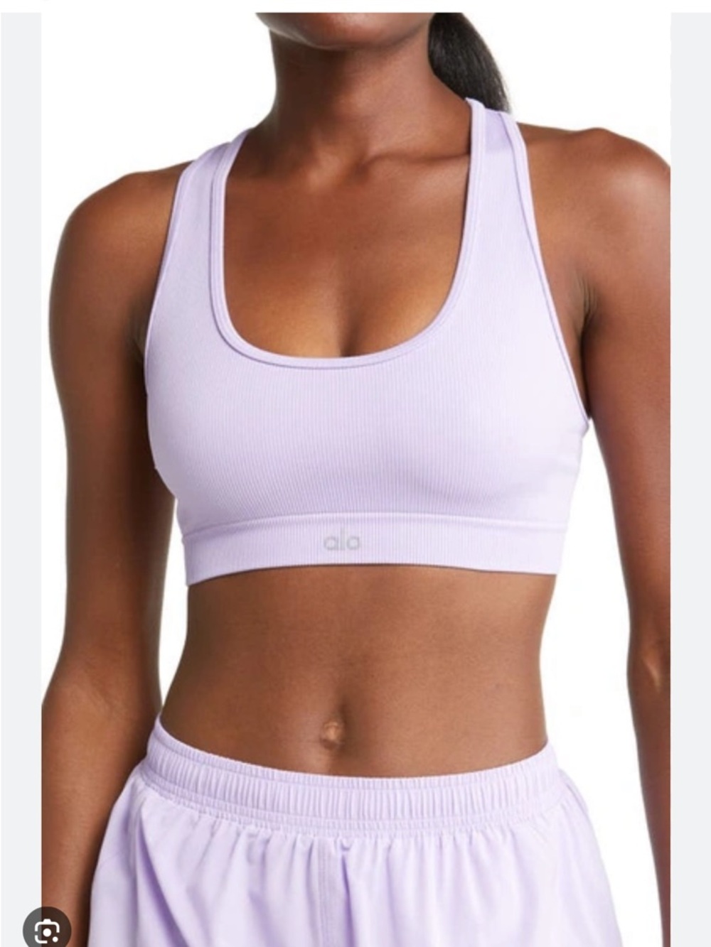 Alo sports bra lavender